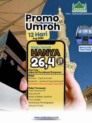 PROMO UMROH 12 HARI AGUSTUS 2026