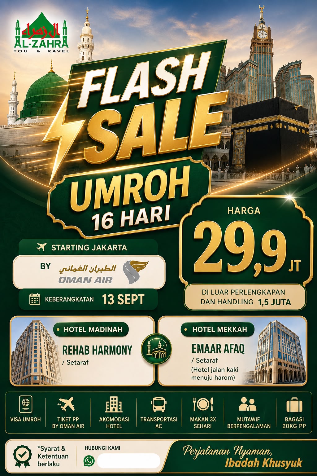 FLASH SALE UMROH 16 HARI